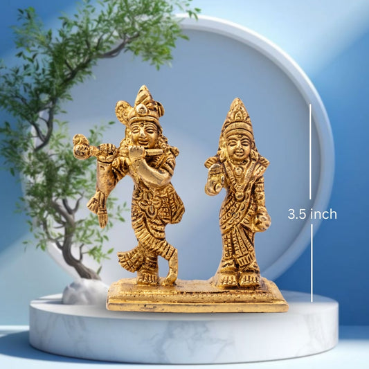 Buy Radha Krishna Brass Idol